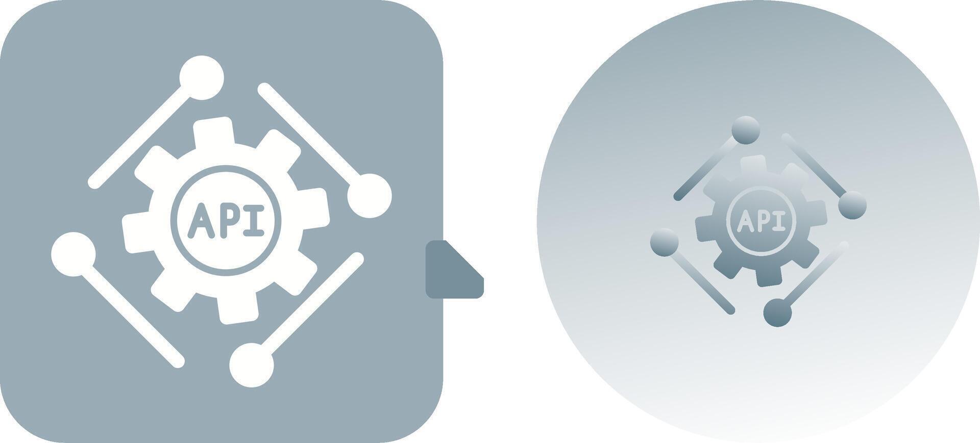 Api Icon Design vector