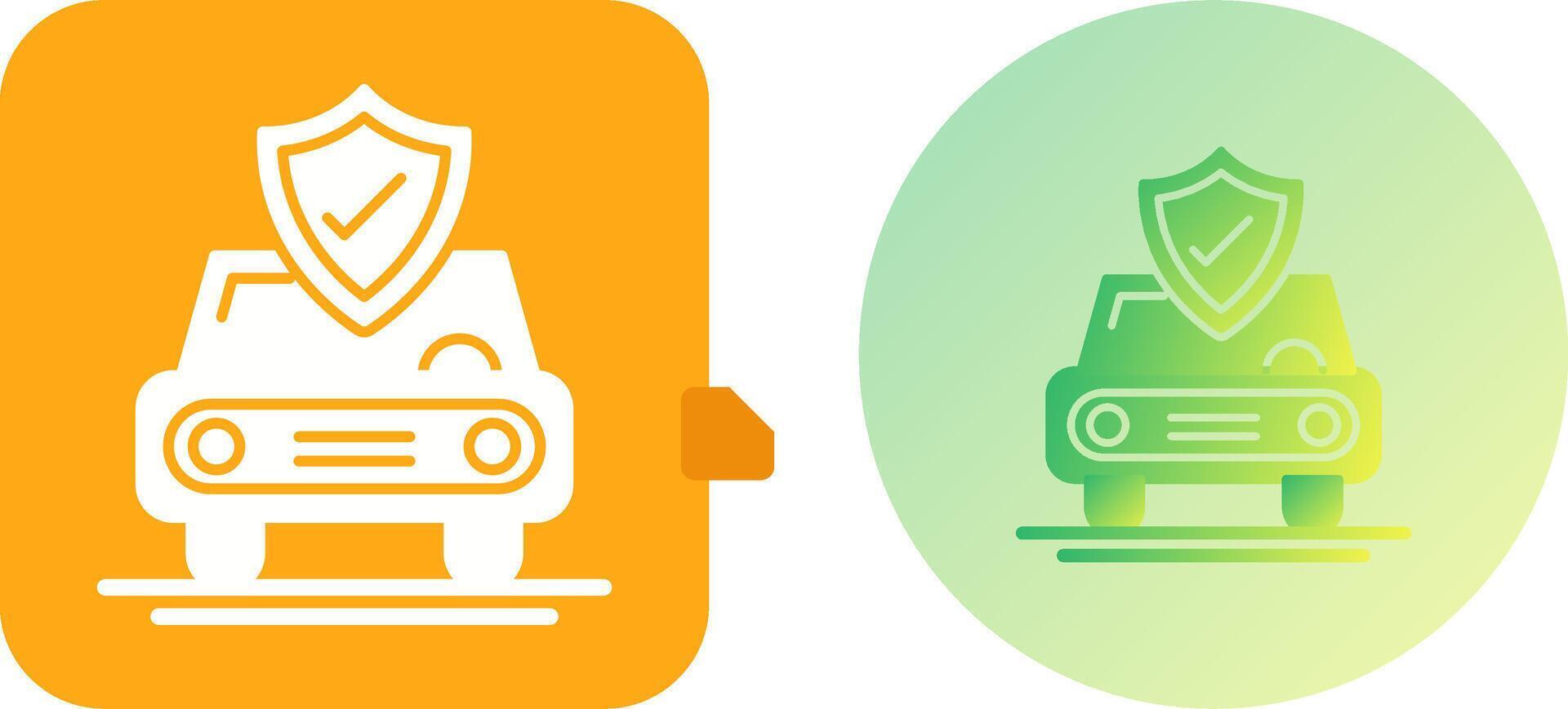 Car Protection Icon Design vector