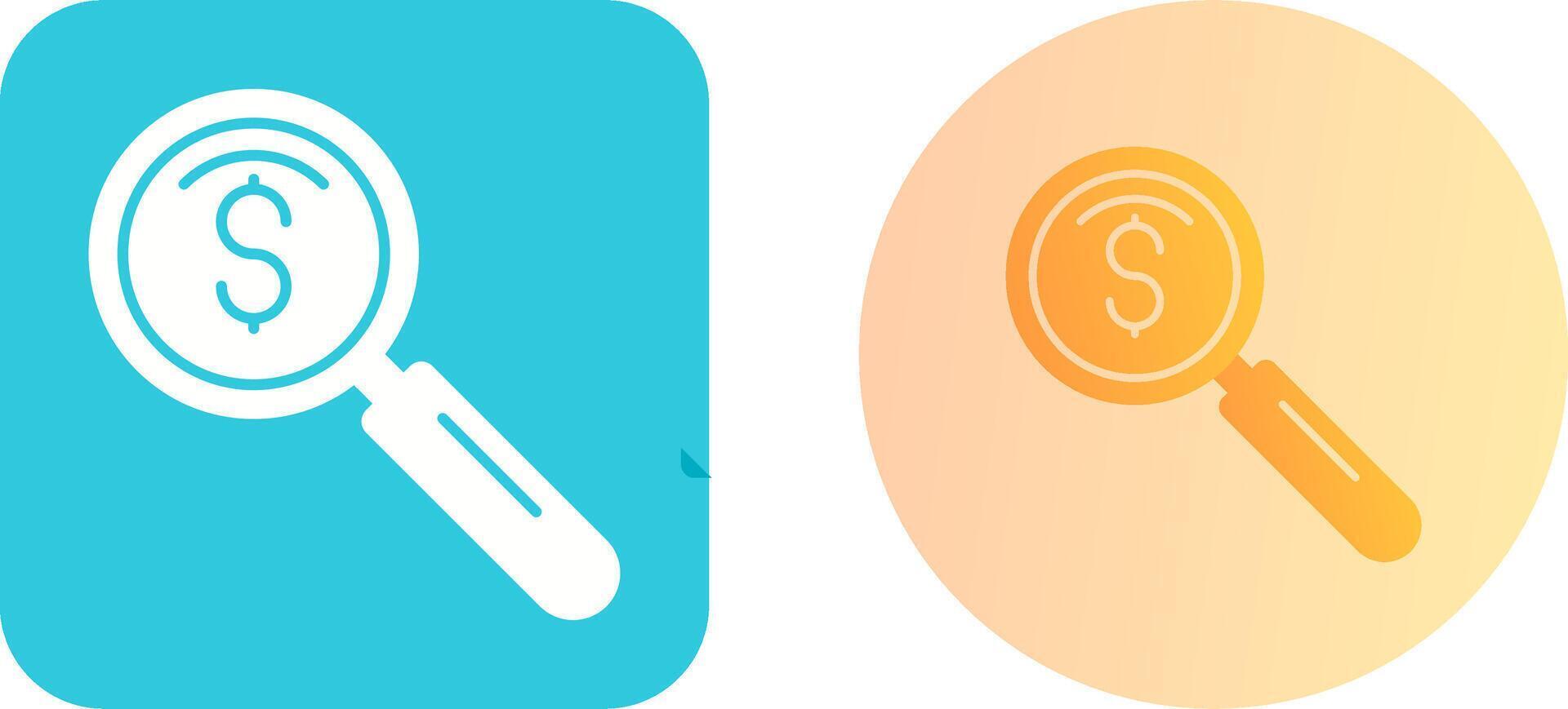 magnifier Icon Design vector