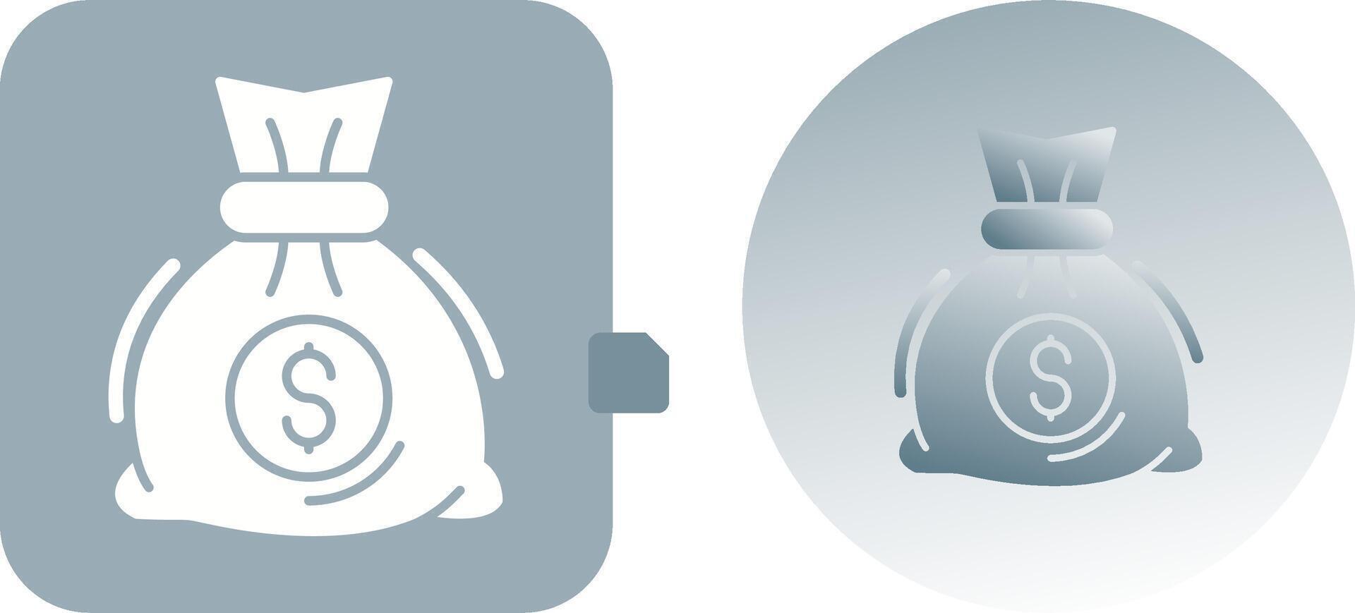Money Bag Icon Design vector