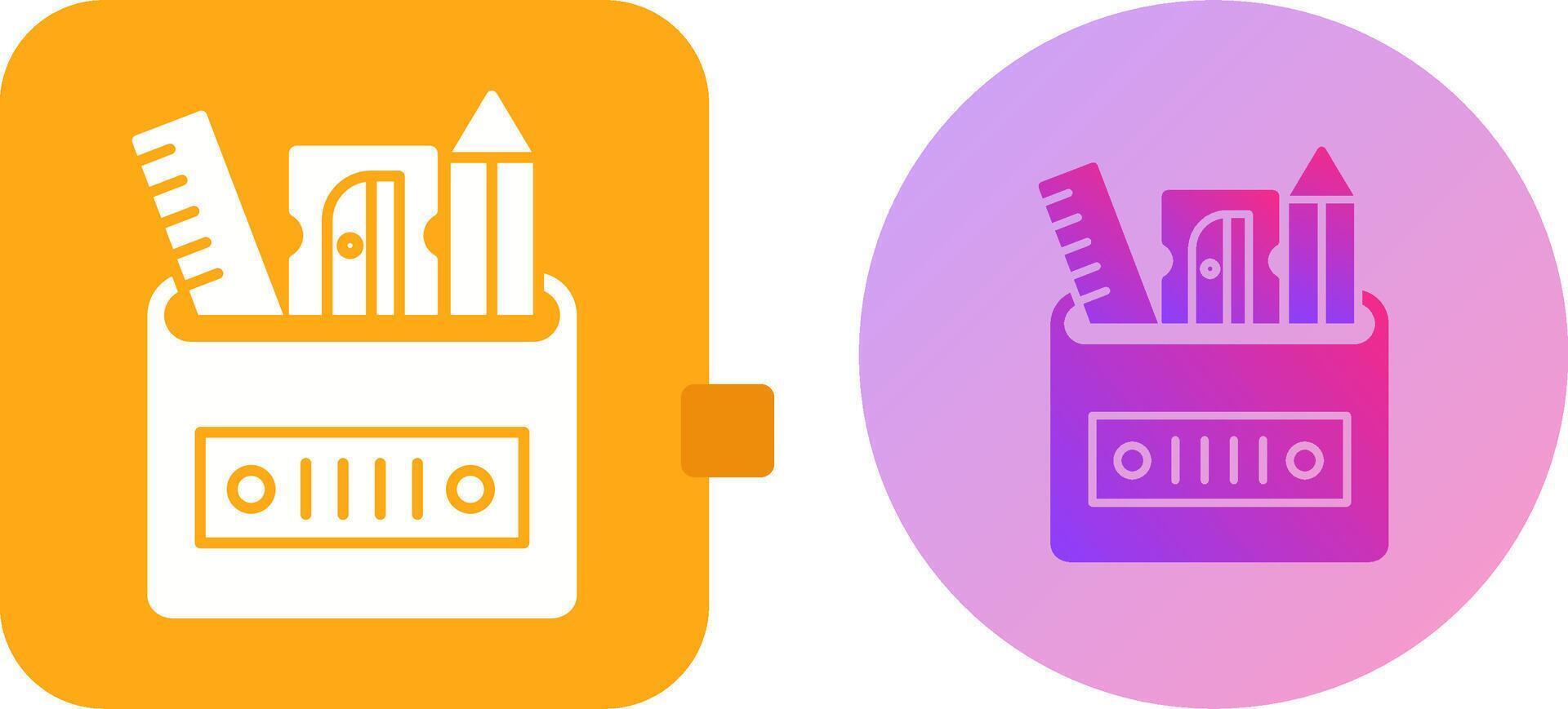 Stationery Icon Design vector