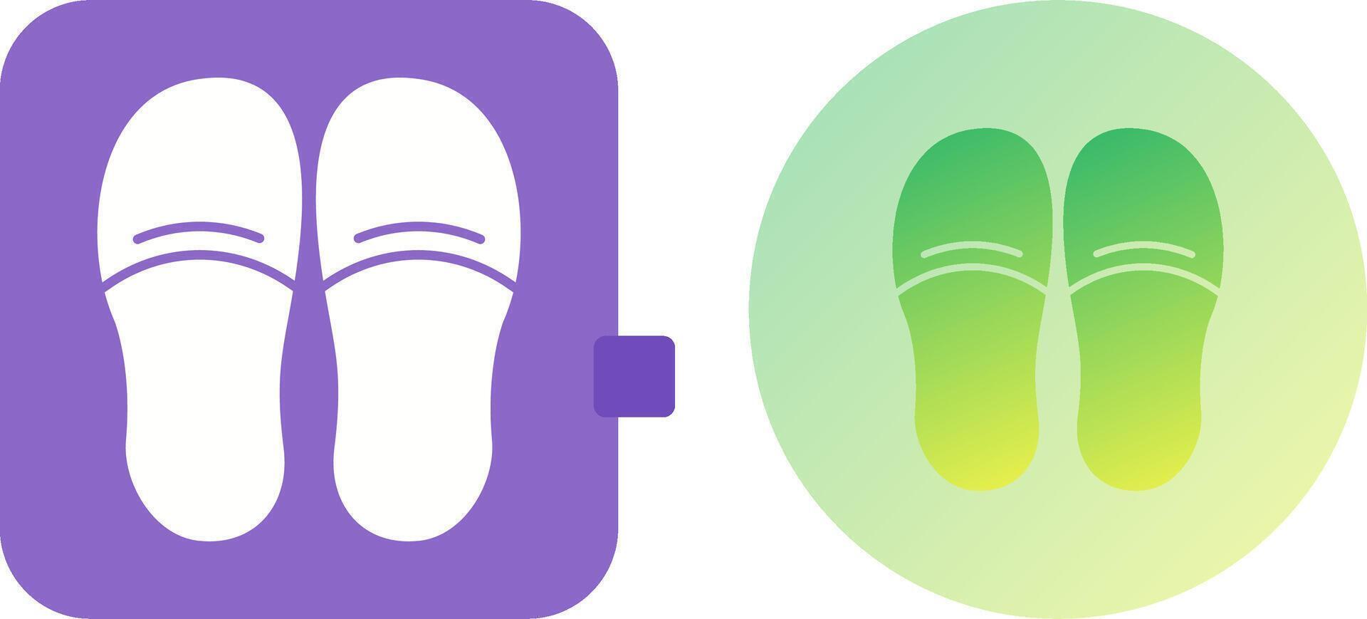 Slippers Icon Design vector