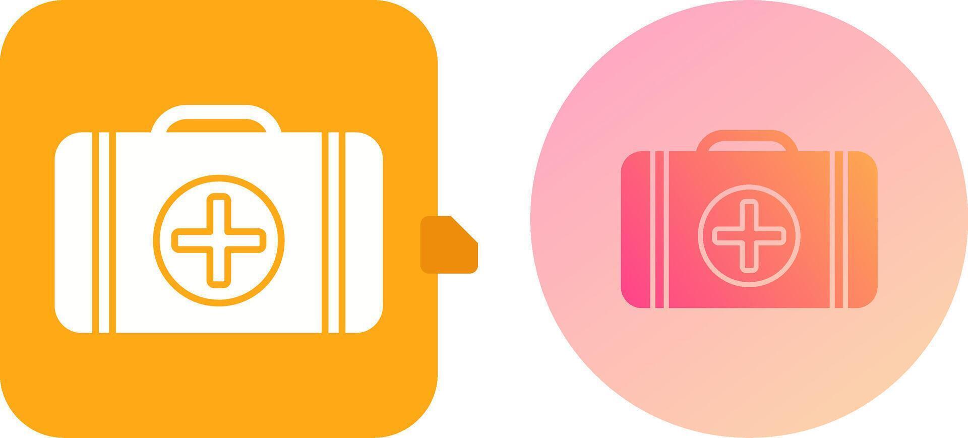 First Aid Kit Icon Design vector