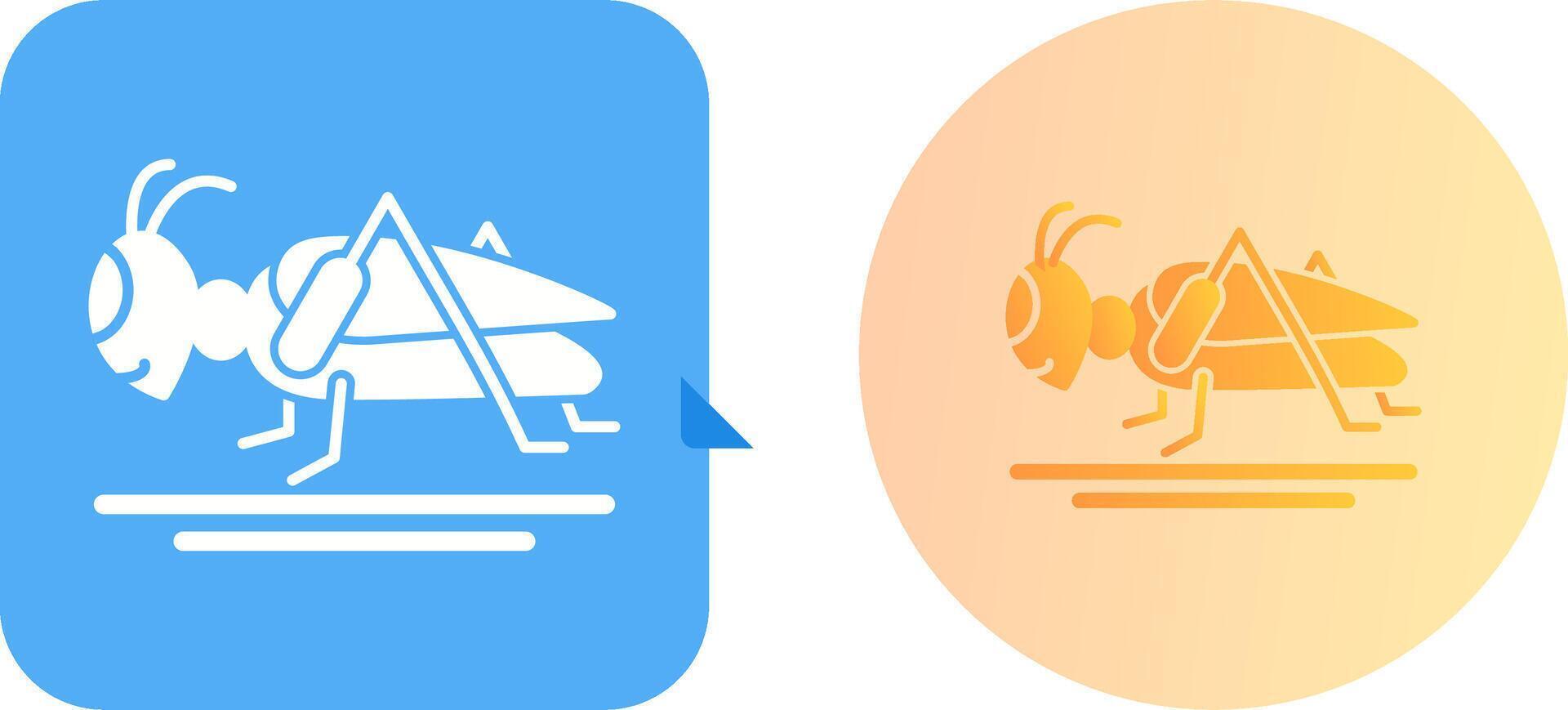 Grasshopper Icon Design vector