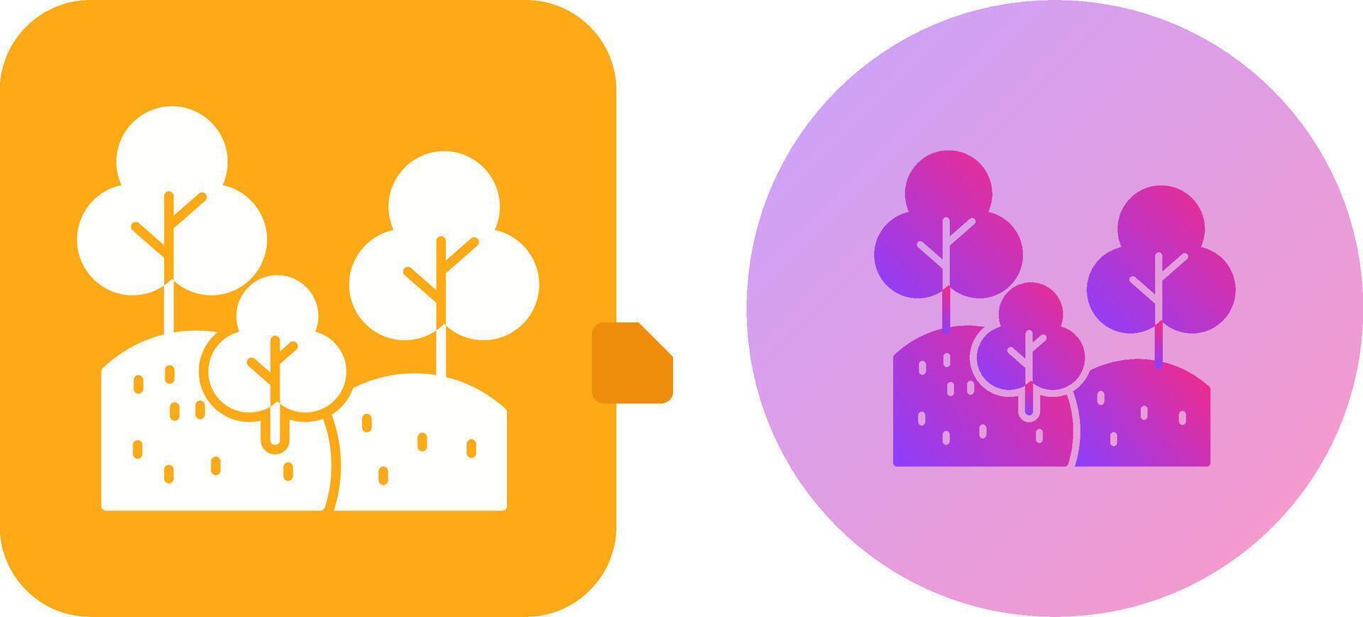 Forest Icon Design vector