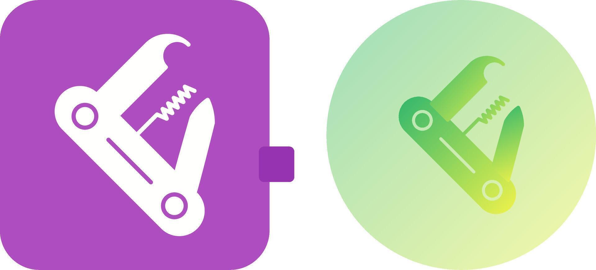 Swiss Army Knife Icon Design vector