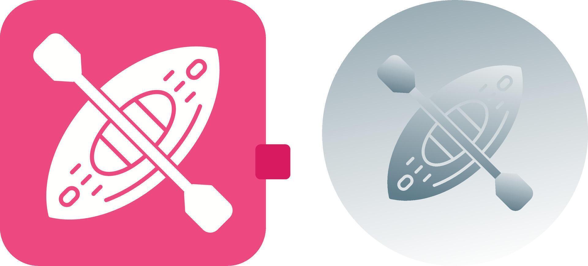 Kayak Icon Design vector