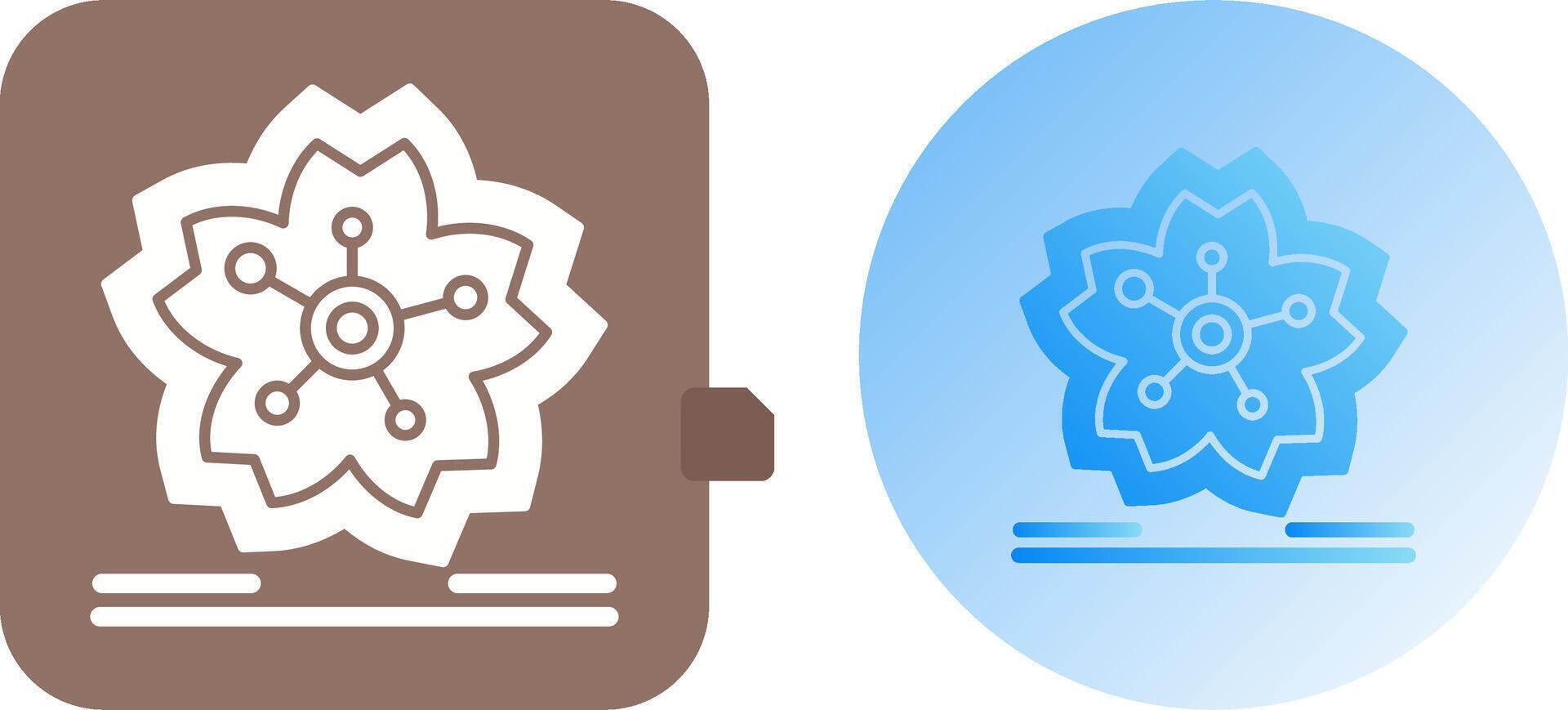 Cherry Blossom Icon Design vector