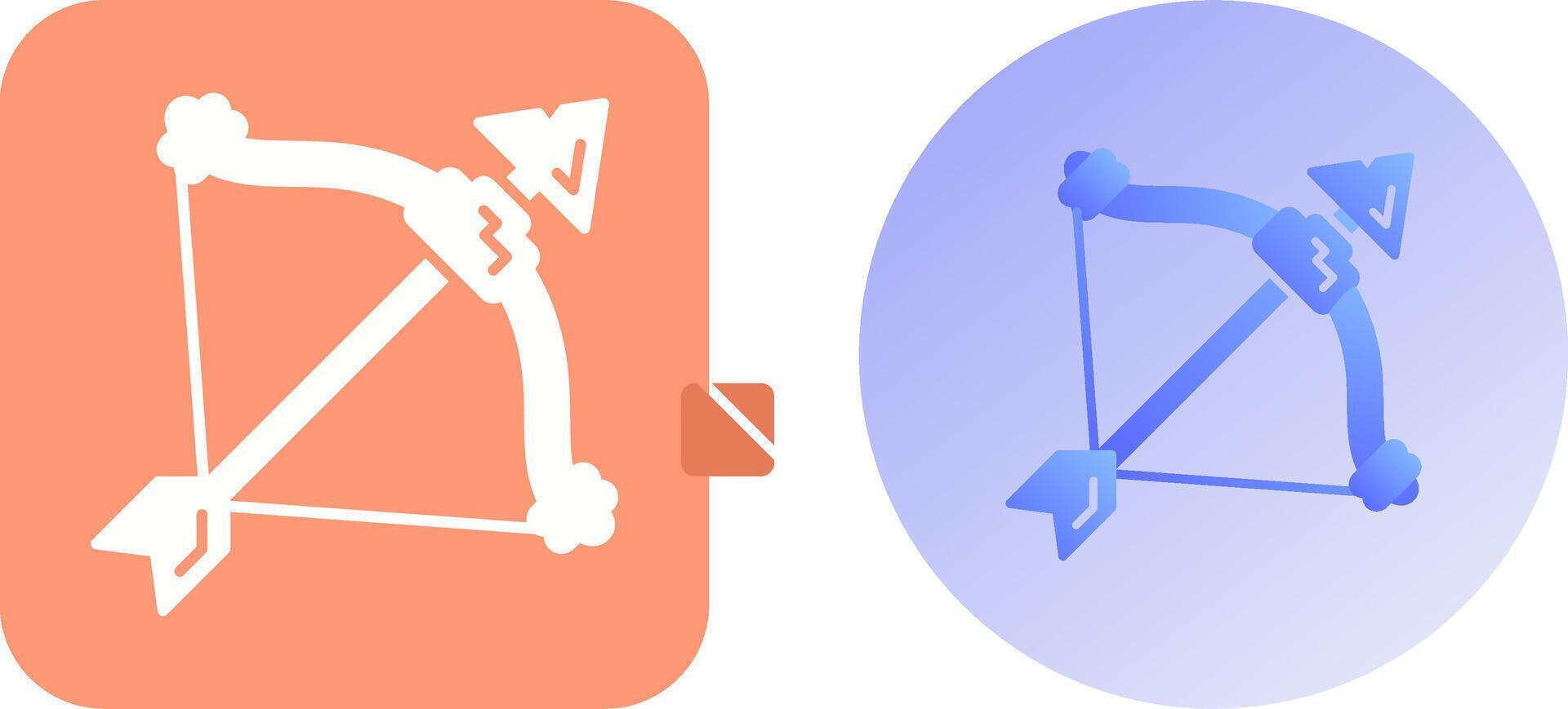 Crossbow Icon Design vector