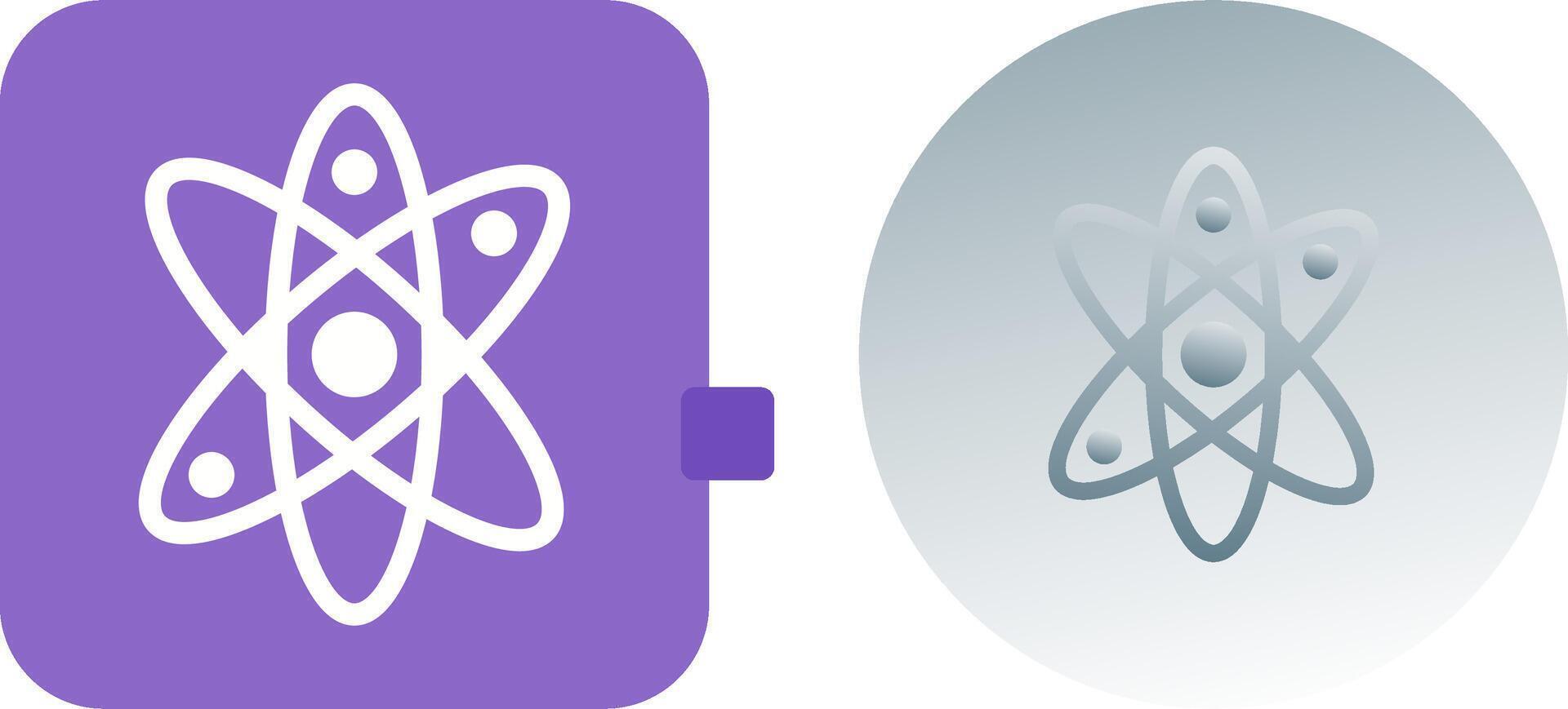 Atom Icon Design vector