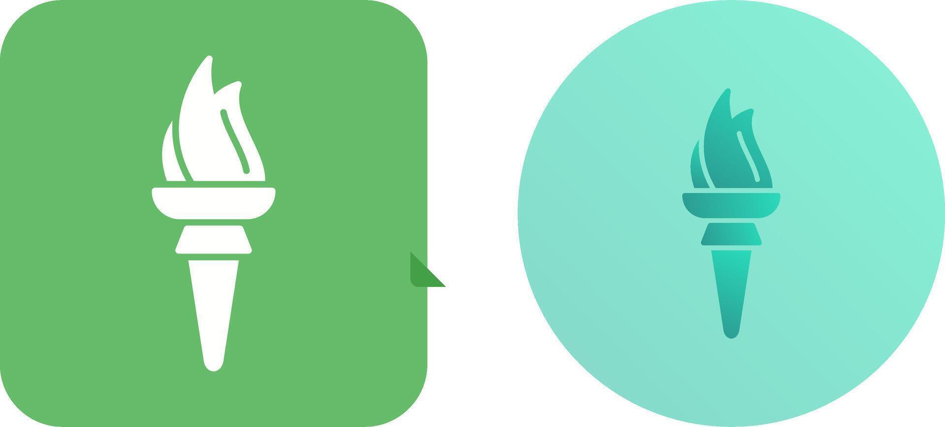 Torch Icon Design vector