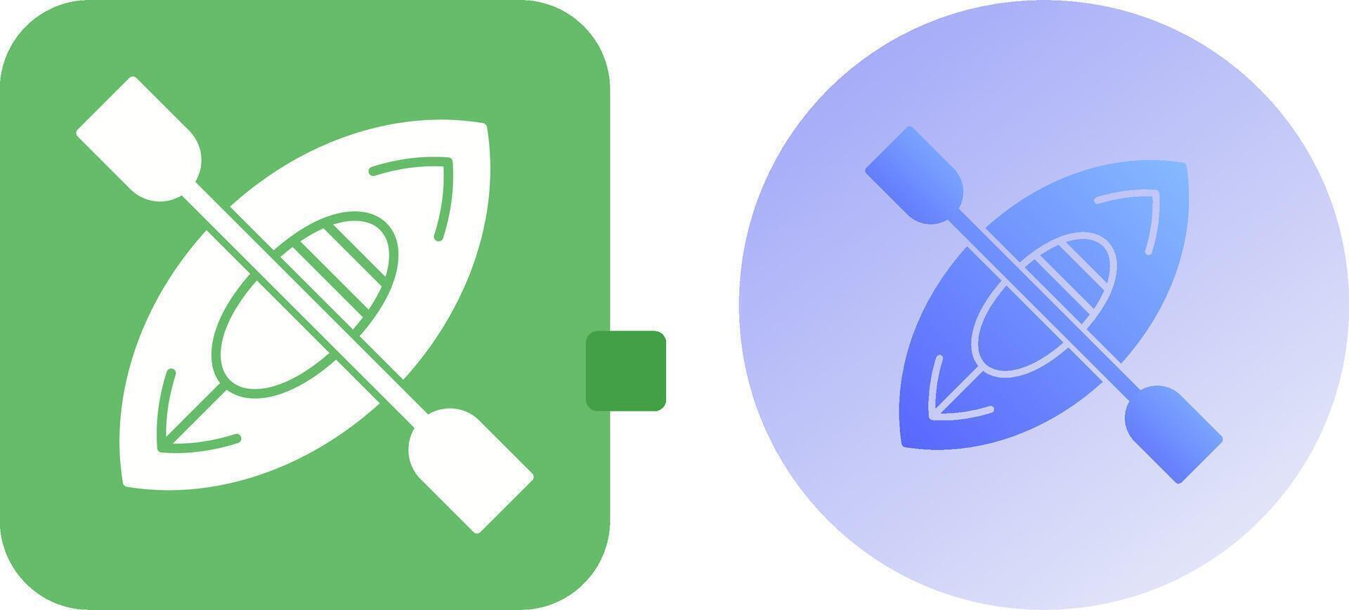 Kayak Icon Design vector