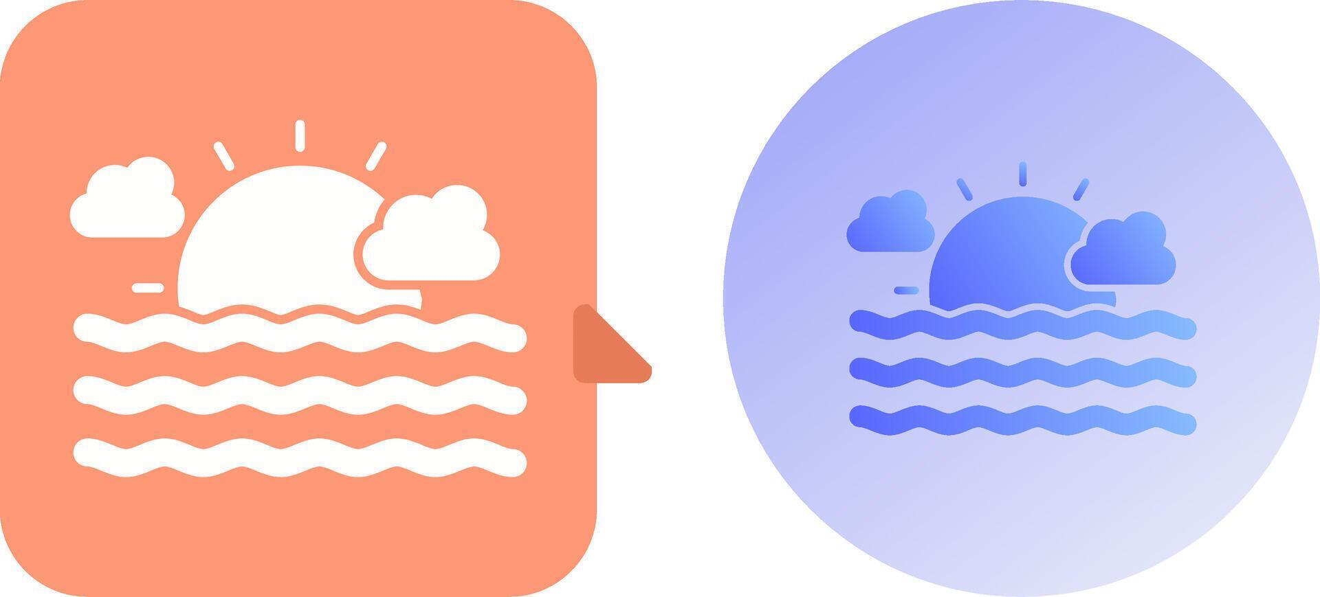 Sea Icon Design vector