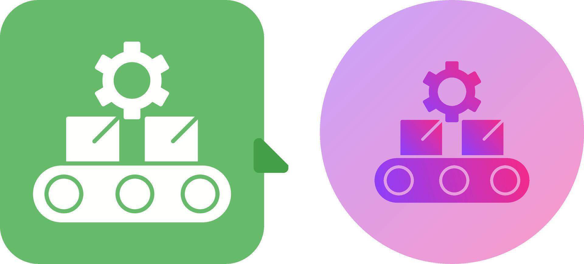 Conveyor Belt Icon Design vector