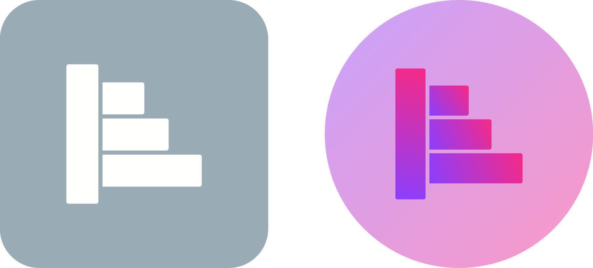 Object Alignment Icon Design vector