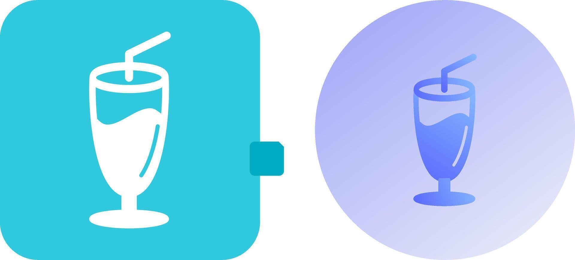 Milkshake Icon Design vector