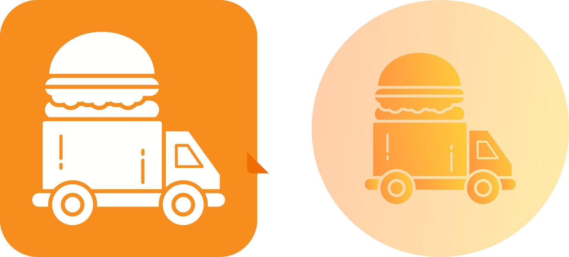 Fast Food Truck Icon Design vector