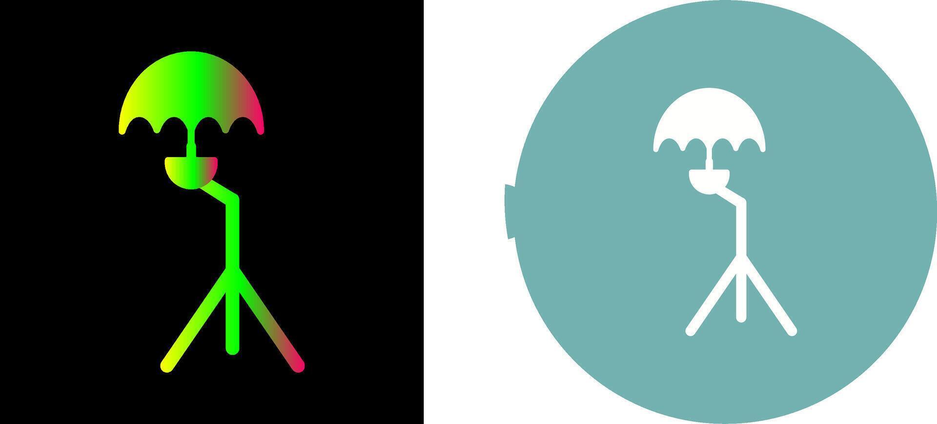 Unique Umbrella Stand Icon Design vector