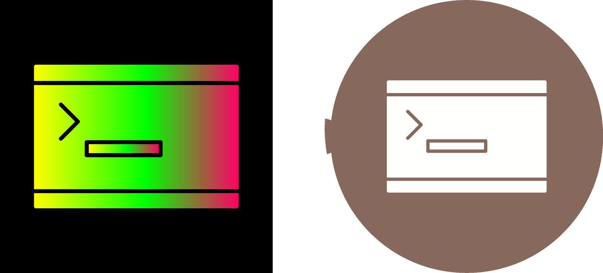 Unique Console Icon Design vector