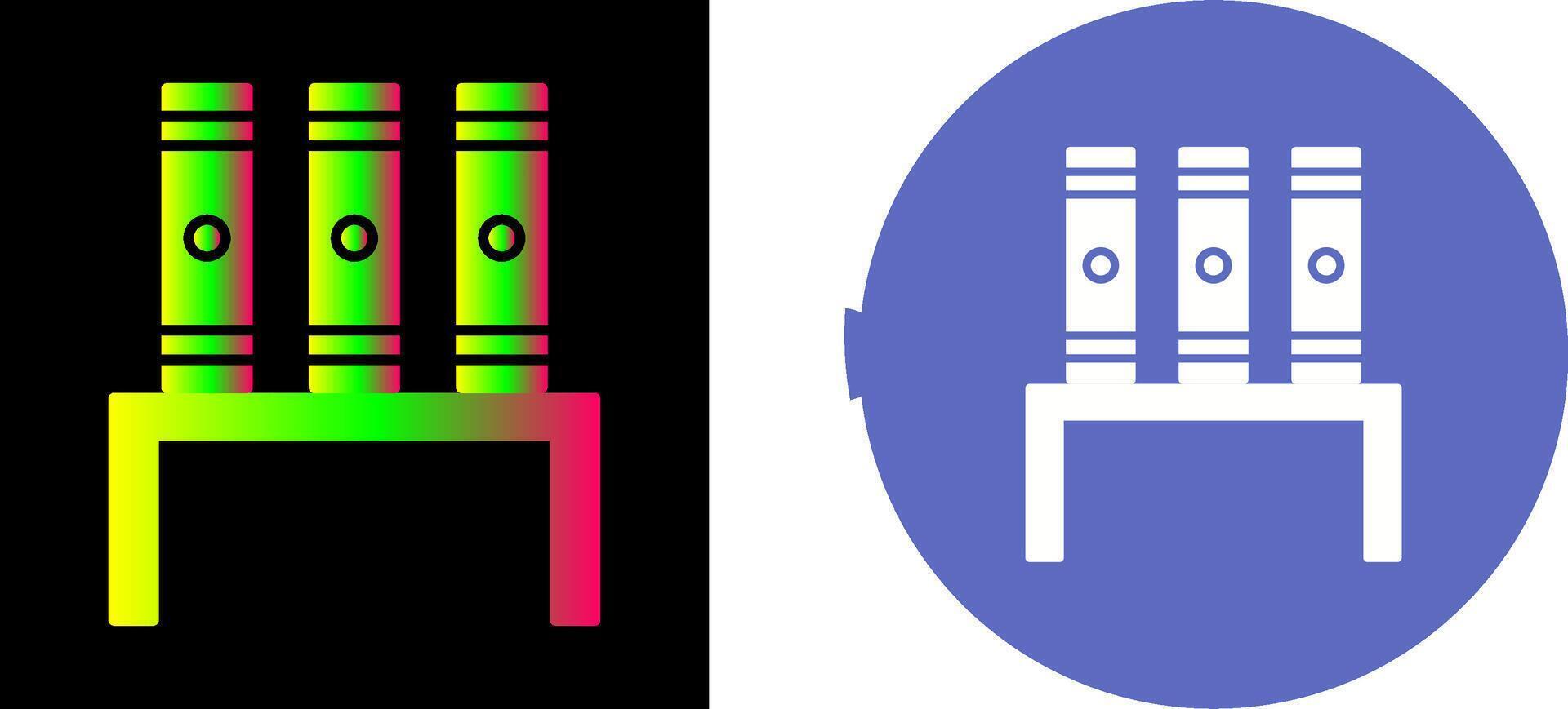 Unique Bookstand Icon Design vector