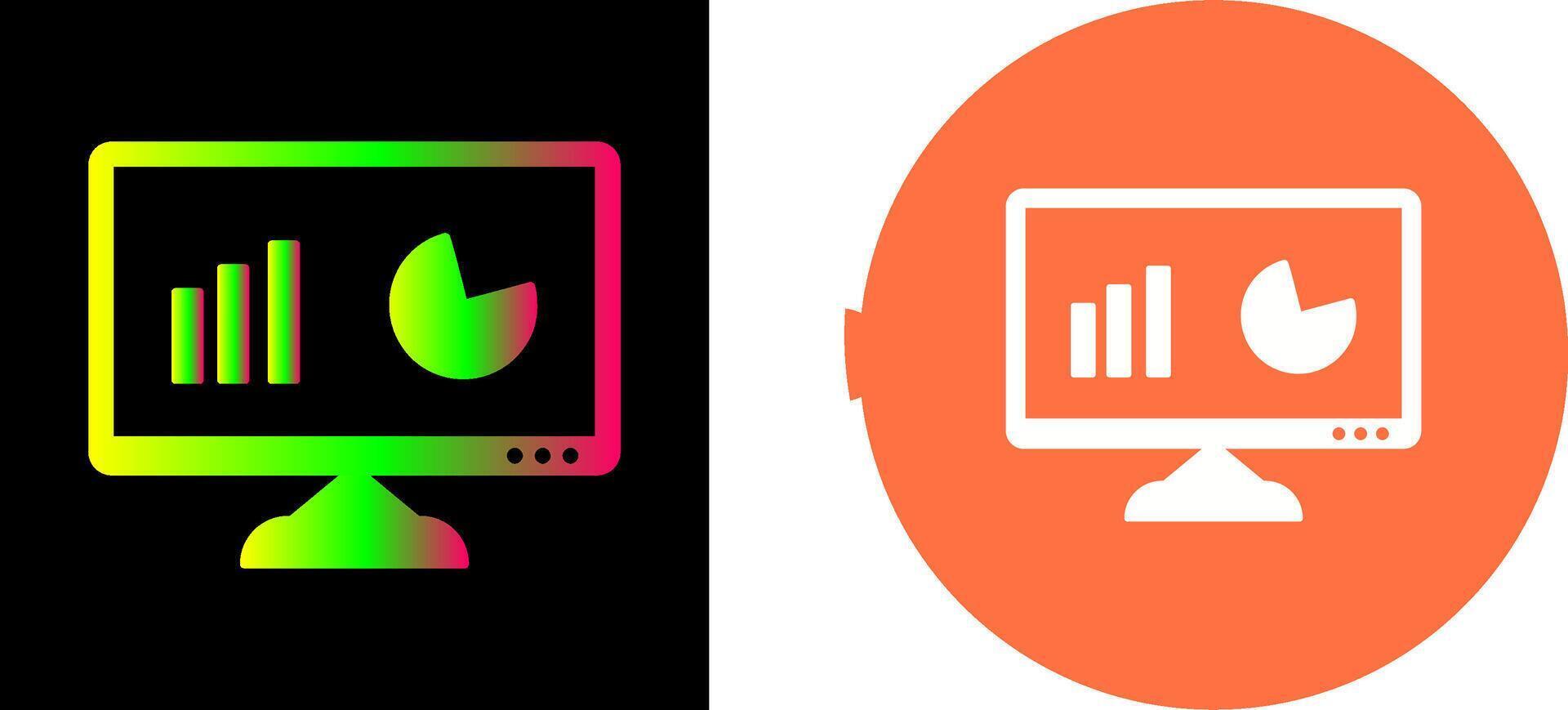 Unique Analytics Icon Design vector