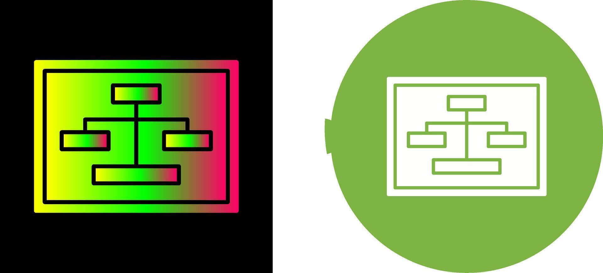 Unique Seo Structure Icon Design vector
