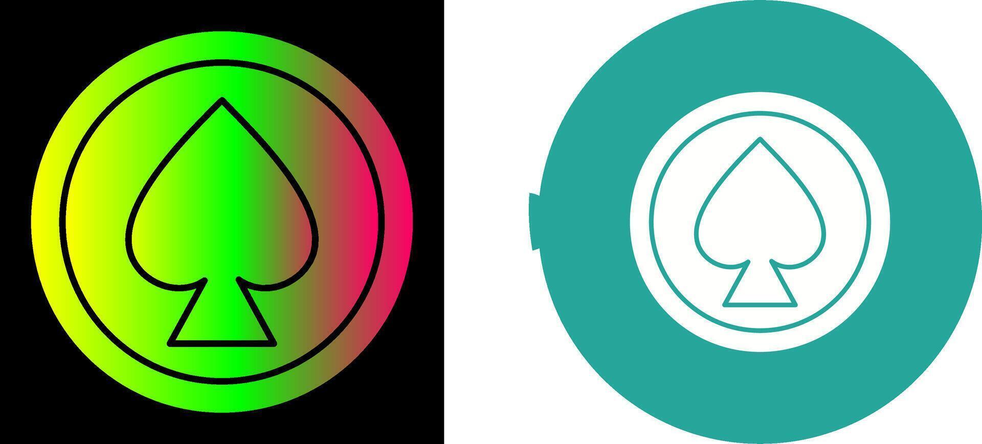 Unique Spade Icon Design vector