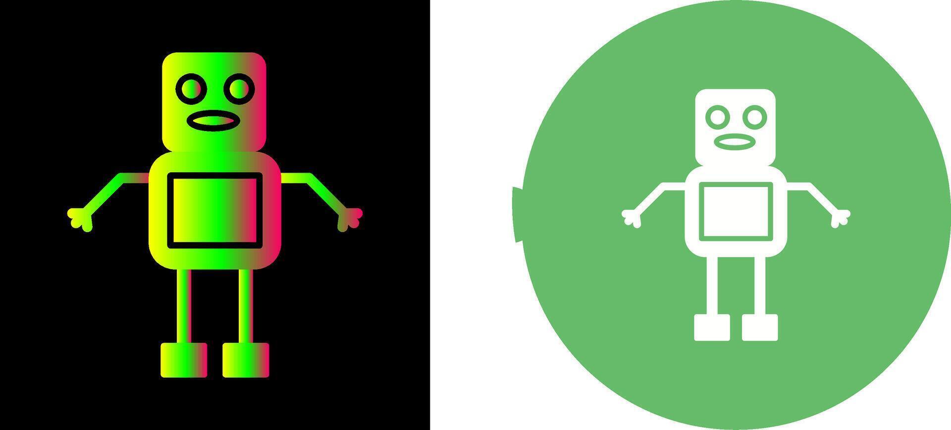 Unique Robot Icon Design vector