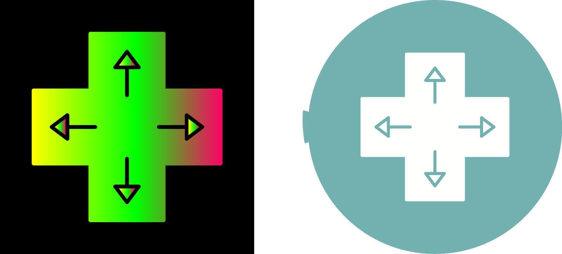 Unique Direction Keys Icon Design vector