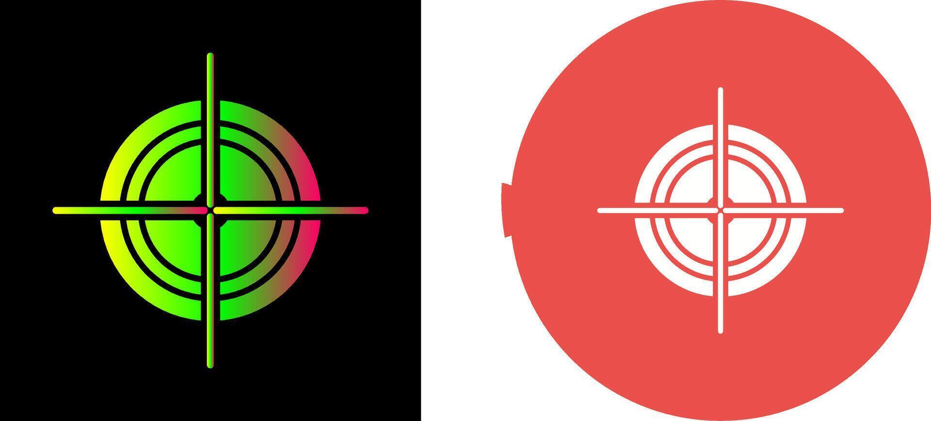 Unique Target Icon Design vector