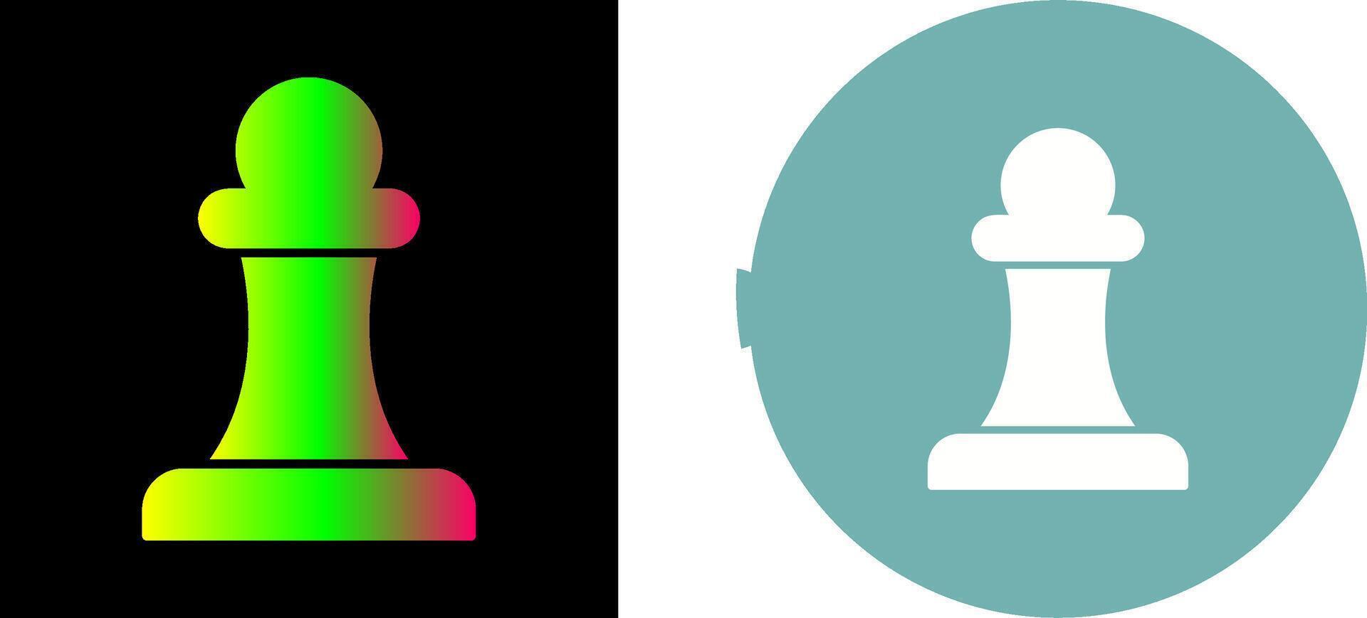 Unique Pawn Icon Design vector
