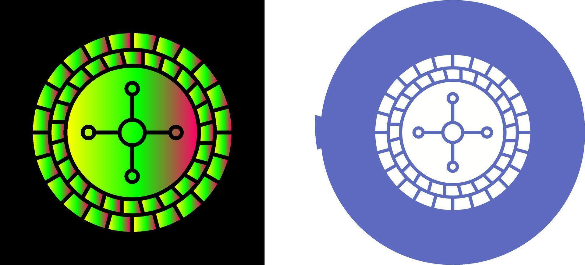 Roulette Icon Design vector