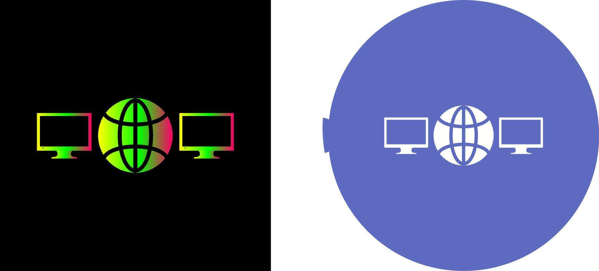 Unique Networks Icon Design vector