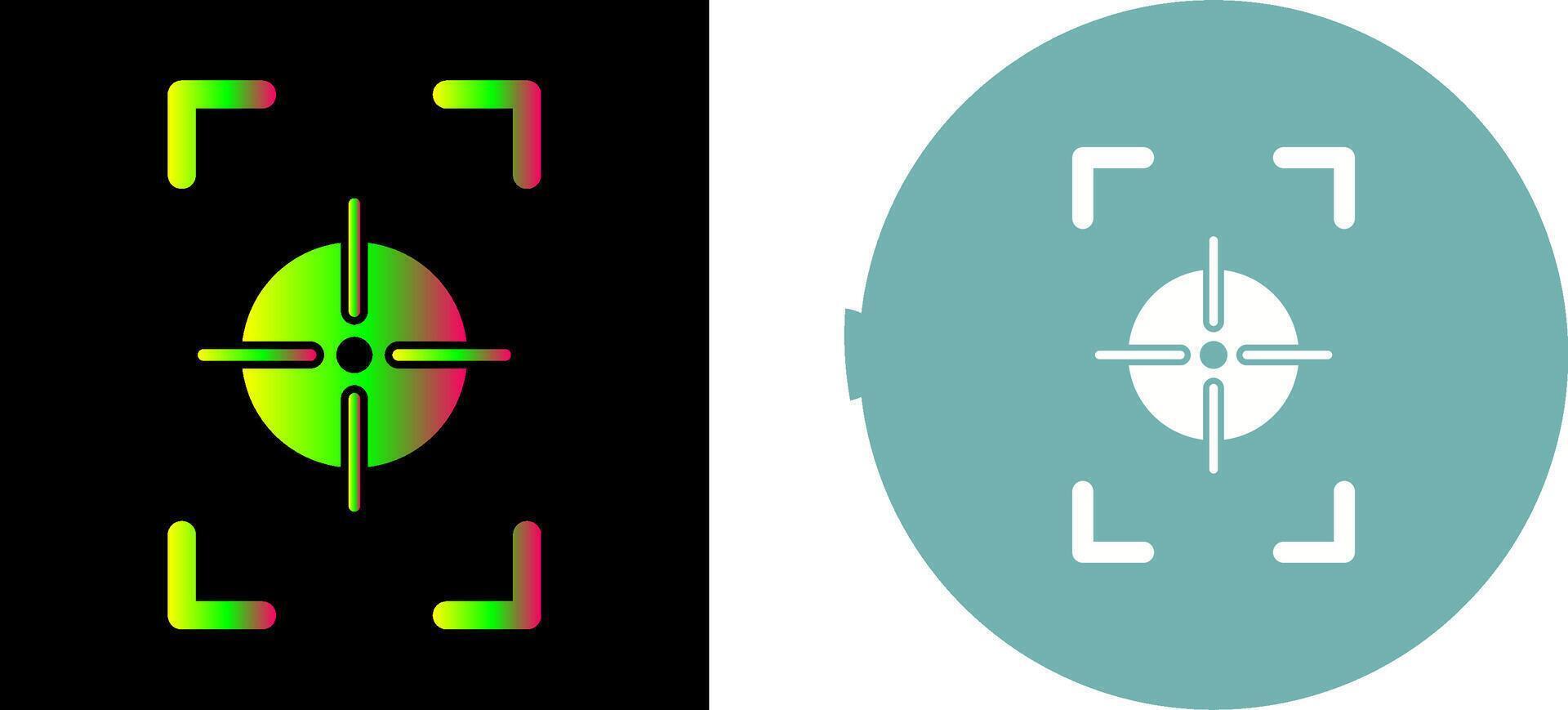 Unique Focus Vertical Icon Design vector