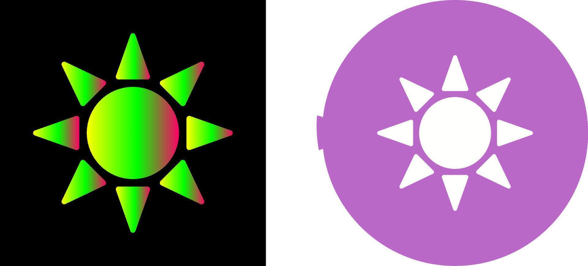UV Radiation Icon Design vector