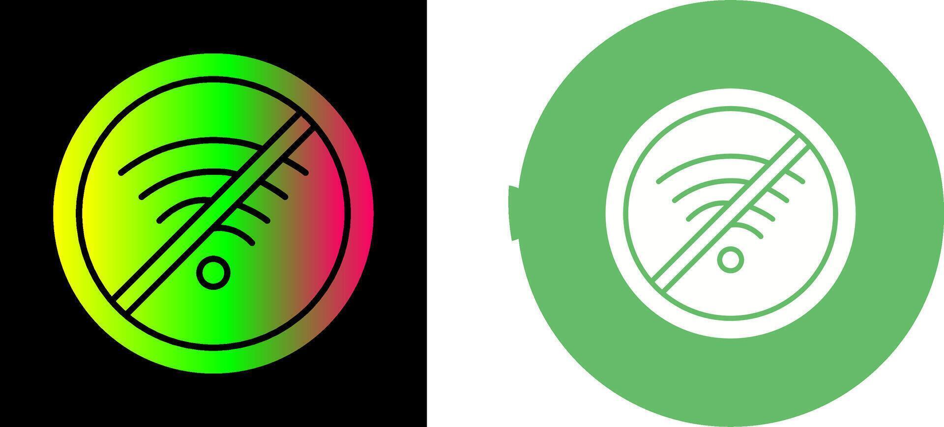 No Wifi Icon Design vector