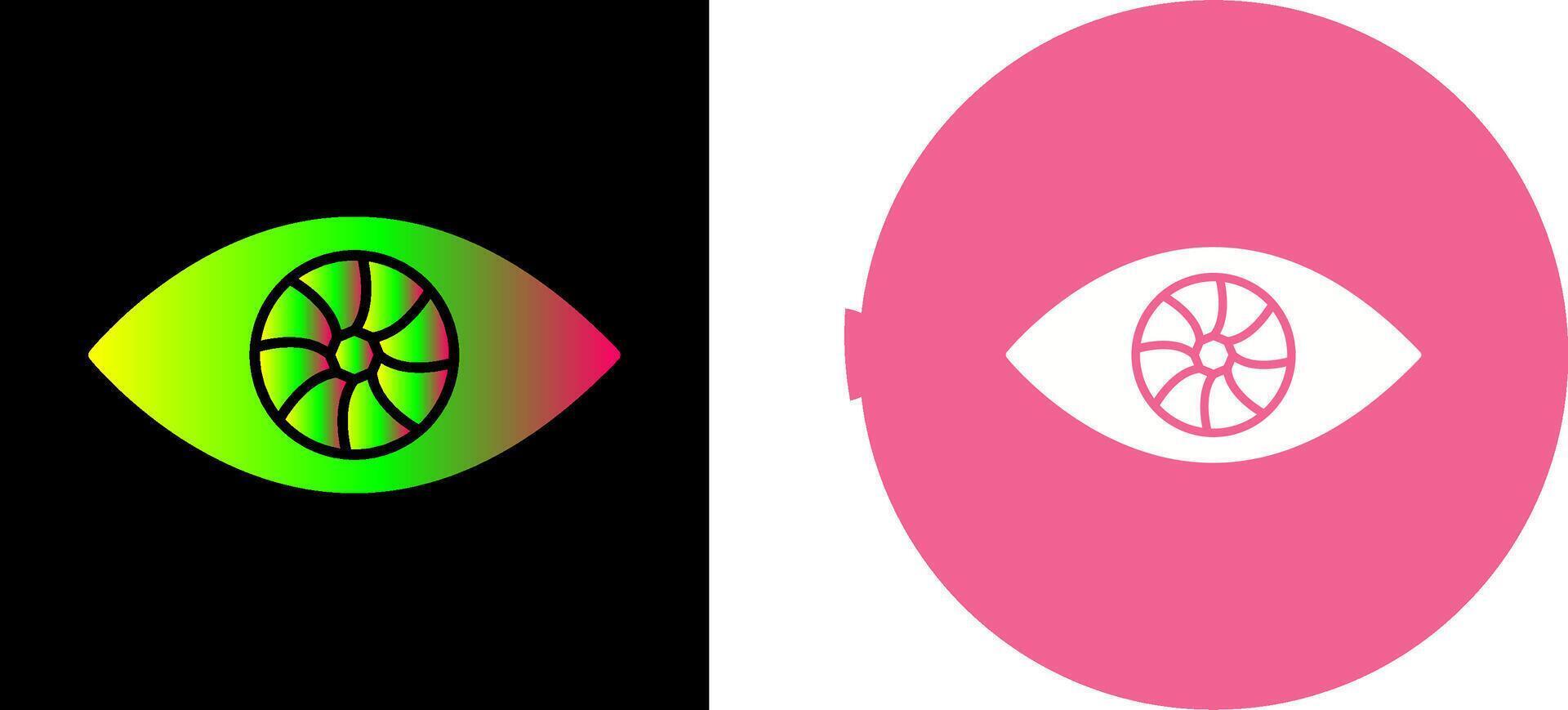 Unique Eye Icon Design vector
