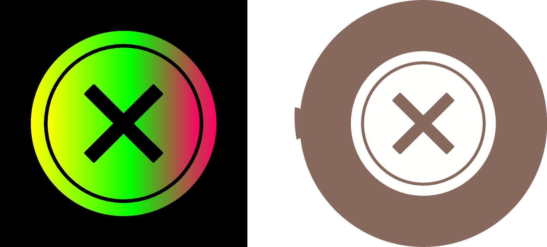 Do Not Cross Icon Design vector