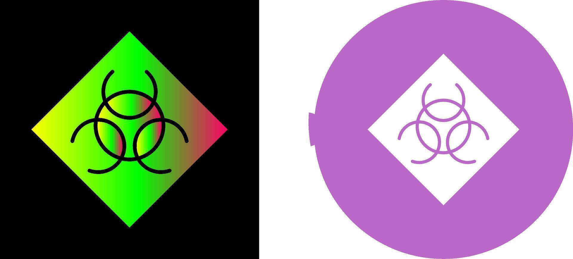 Biological Hazard Icon Design vector