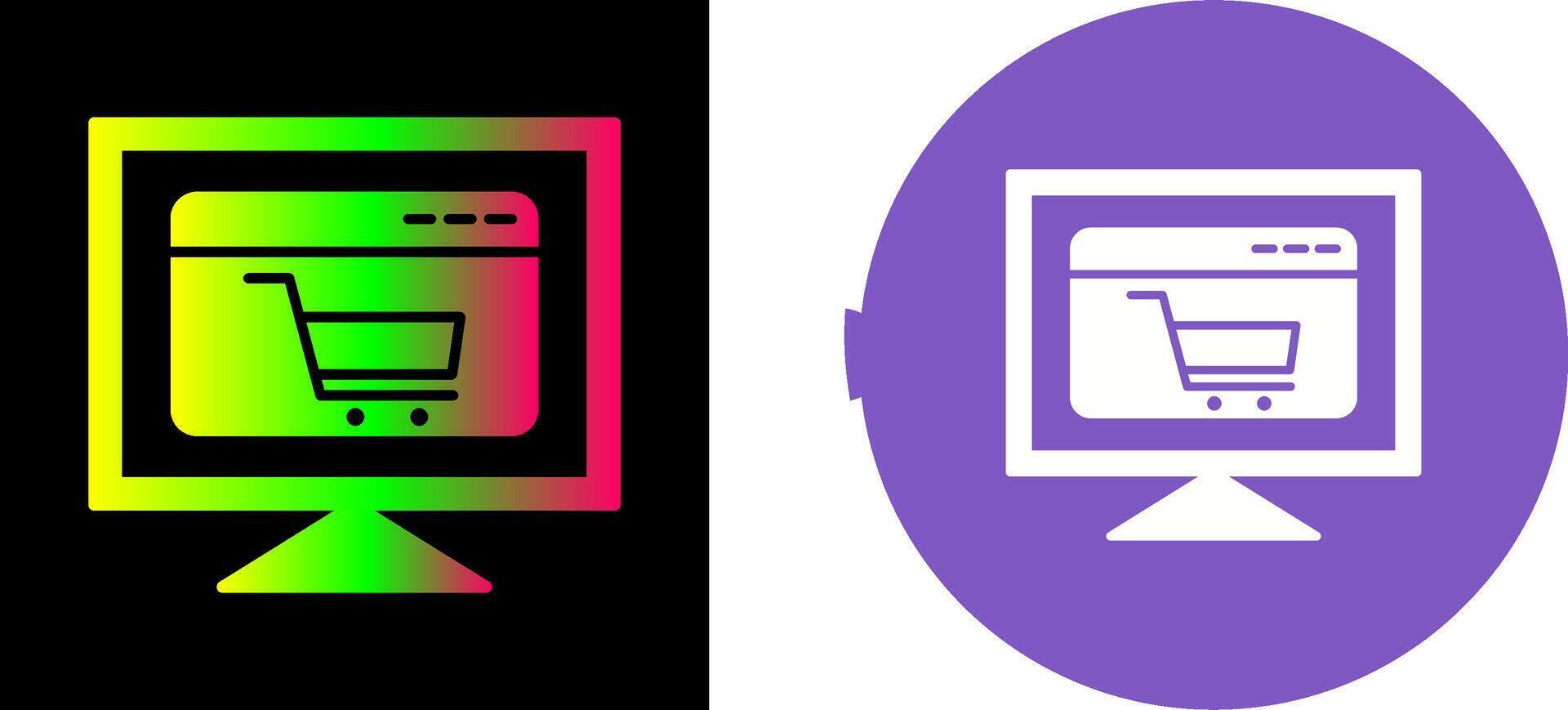 Ecommerce Website Icon Design vector
