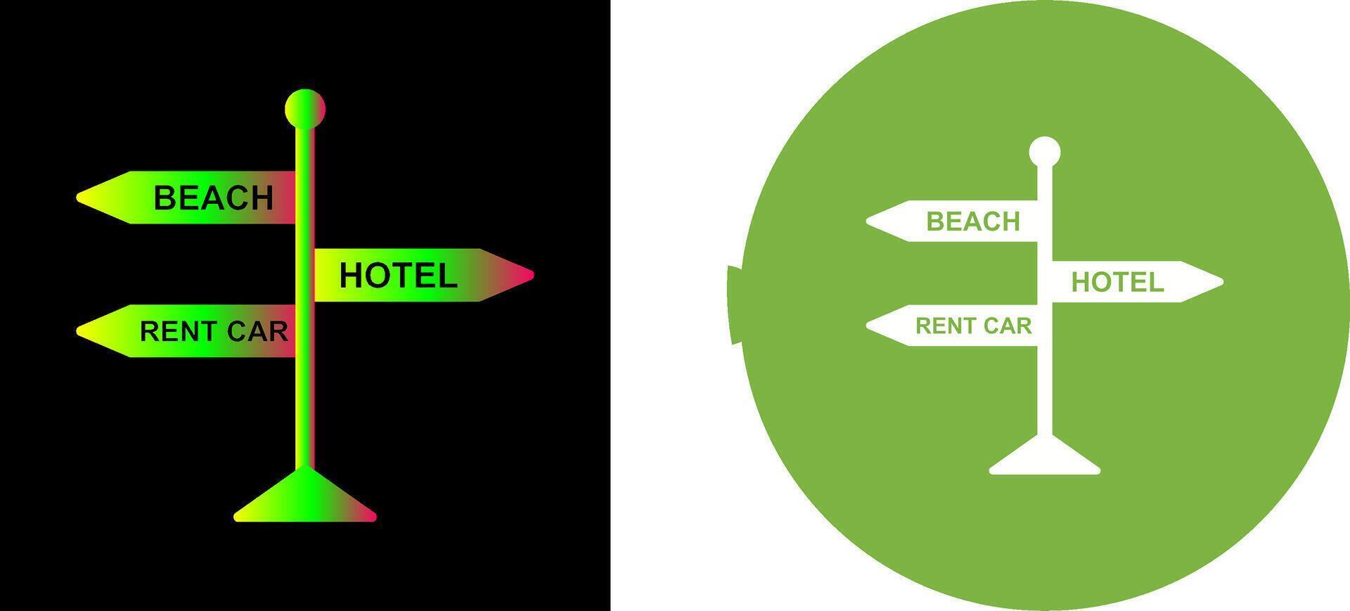 Signboard Icon Design vector