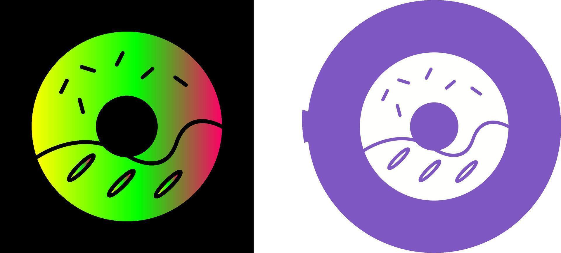 Cream Doughnut Icon Design vector