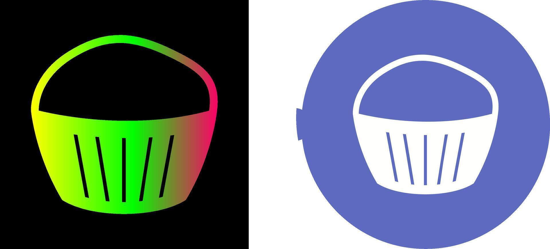 Chocolate Muffin Icon Design vector