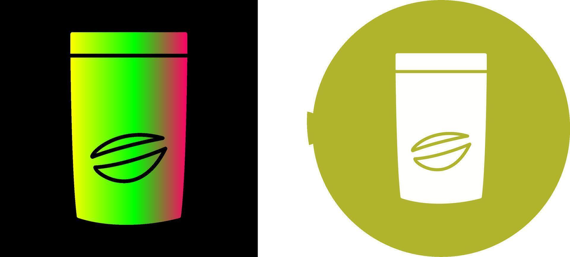 Coffee Bag Icon Design vector