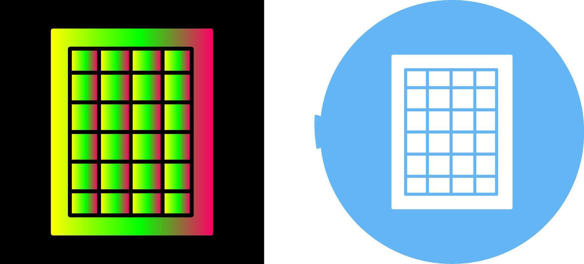 mesa de tarifas icono diseño vector