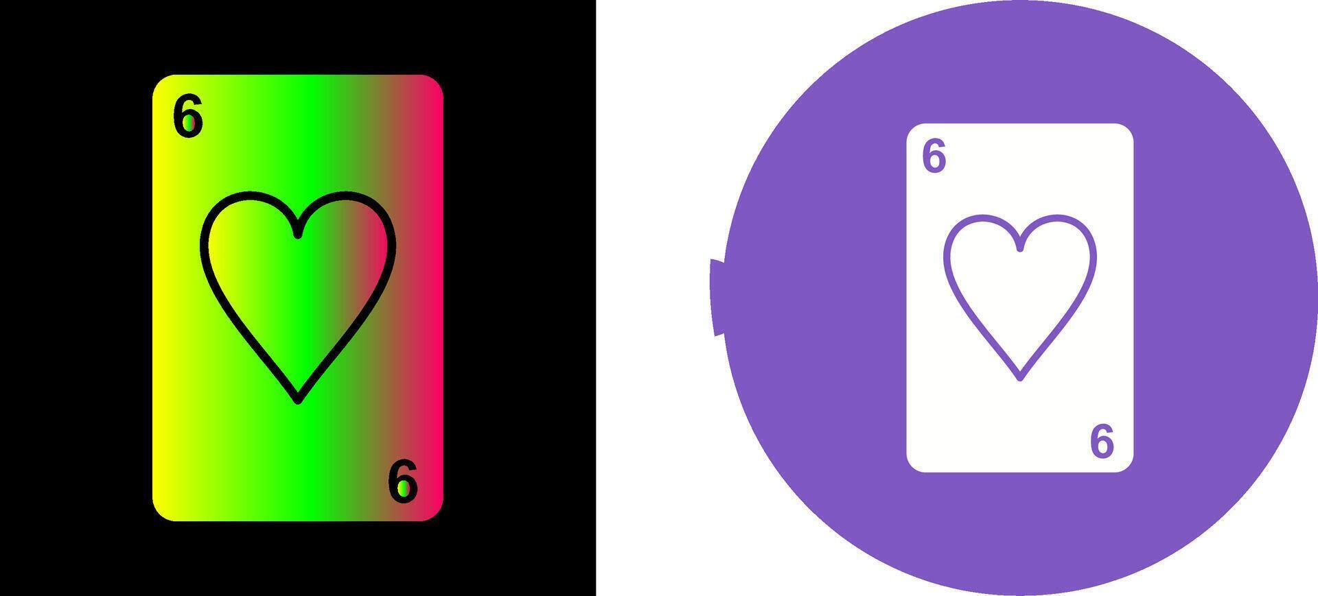 Hearts Card Icon Design vector