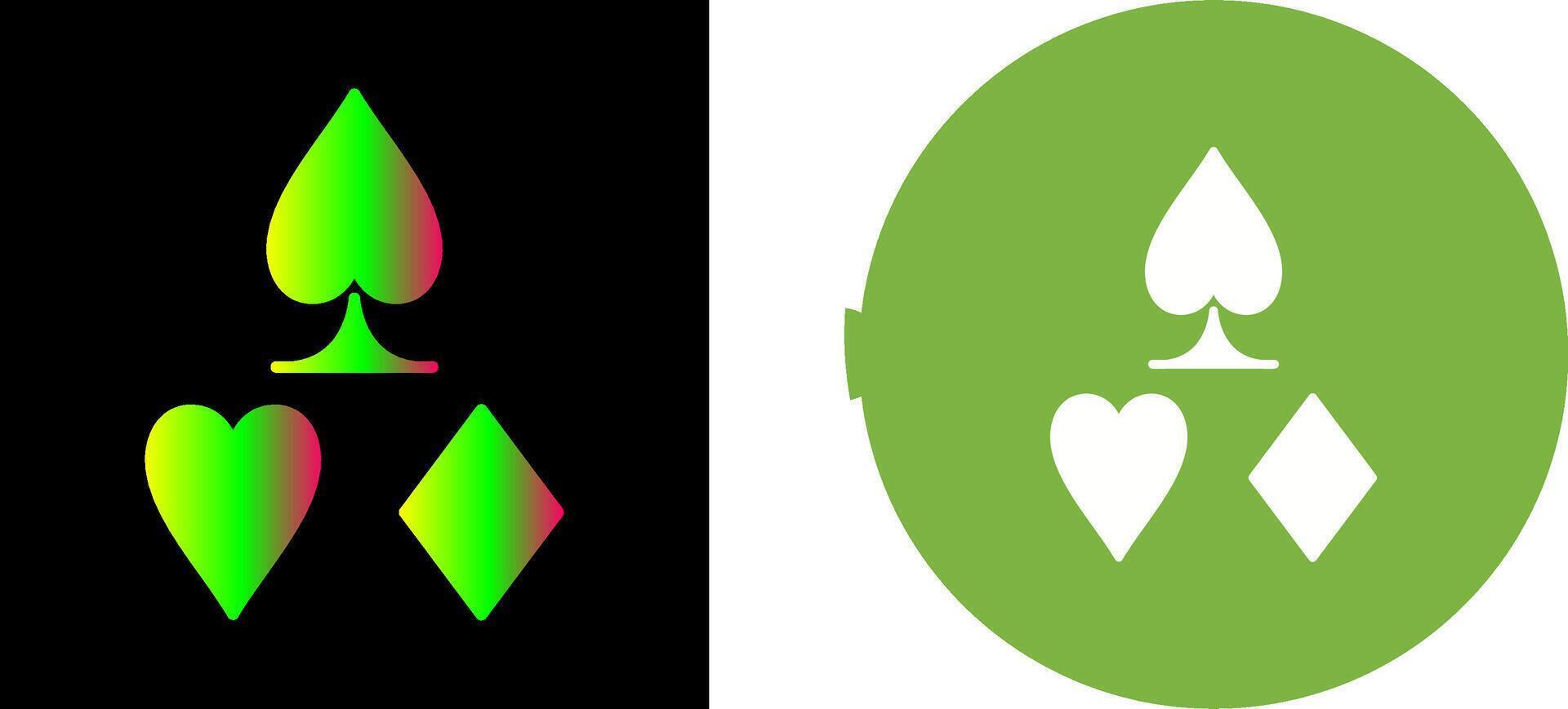 Card Suits Icon Design vector