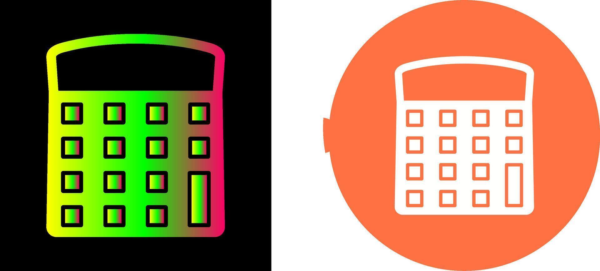 único calculadora icono diseño vector