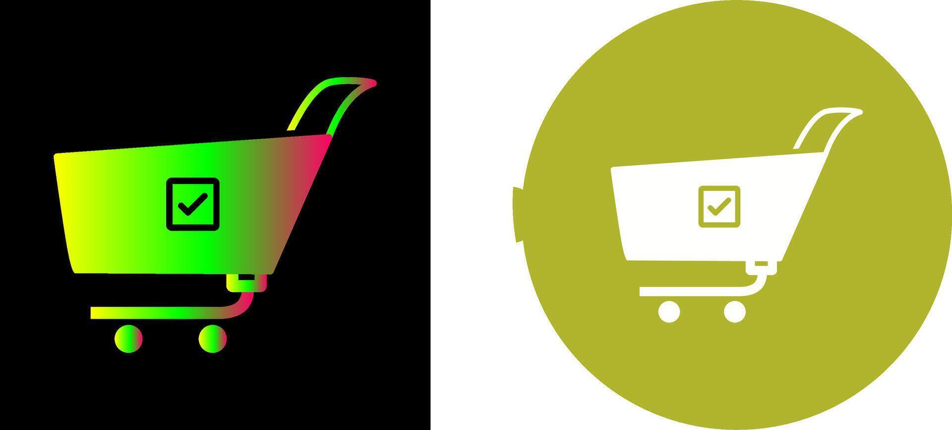 Unique Confirm Order Icon Design vector