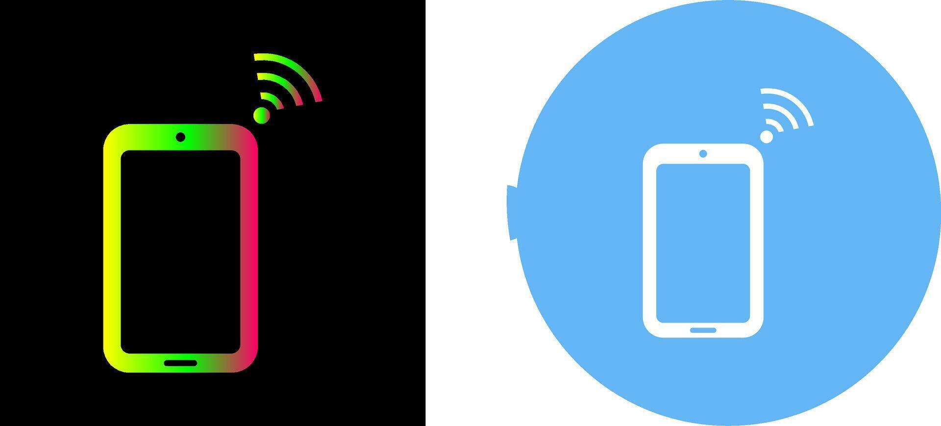 Unique Connected Device Icon Design vector